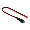 12V DC Female Red and Black Wire Power Cord  25cm_2
