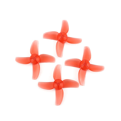 2 Pairs 40mm 4-Blade Propellers for Emax EZ Pilot FPV Racing Drone 2CW + 2CCW Red