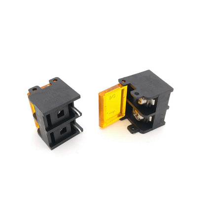HB9500 Power Terminal Block Pitch 9.5mm 300V 25A 2Pin Black With Cover