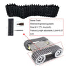 4WD Tracked Robot Tank Intelligent Car Chassis  Obstacle Avoidance Remote Control  DIY (Black)