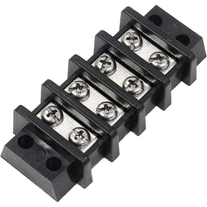 600V 30A 14.0mm Double Row Bus Bar Barrier Terminal Block Screw Type Connector 5 Position