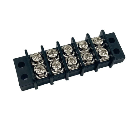 600V 30A 14.0mm Double Row Bus Bar Barrier Terminal Block Screw Type Connector 5 Position-1