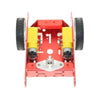 Aluminum Alloy  2WD DIY Robot Car Red DIY - Red