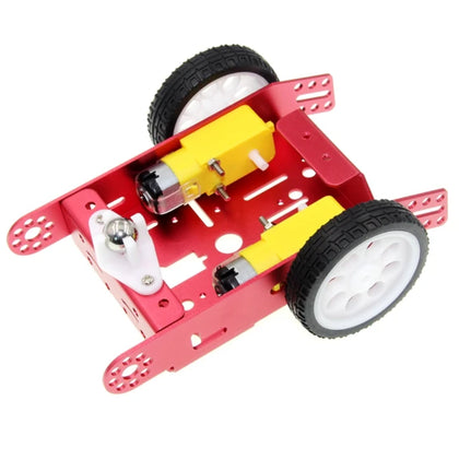 Aluminum Alloy  2WD DIY Robot car (Red)
