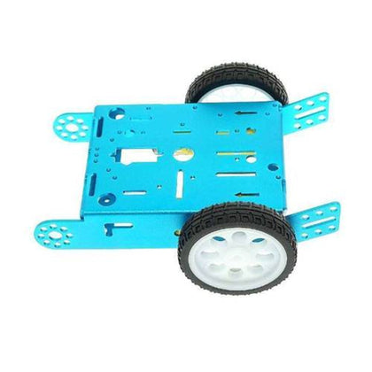 Aluminum Alloy  2WD DIY Robot car (Blue)