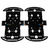 Black 4 WD Smart Car Chassis For Robot Car Chassis wheels motors battery holder