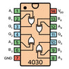 CD4030 IC PIN IMAGE