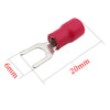 Cold-Press Terminal Fork-Shaped U-type Insulation Insert Red SV1.25-4_2