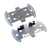4WD 1.5mm Non Conductive insulated  Aluminum Alloy BO Motor Robot Chassis Bottom and Top Plate with Motor Bracket
