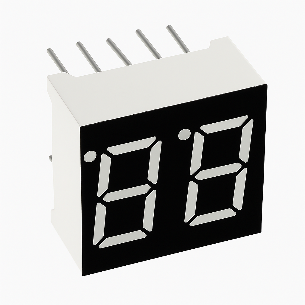 0.28 Inch 2-Digit Common Cathode Red 7-Segment LED Display for timers ...