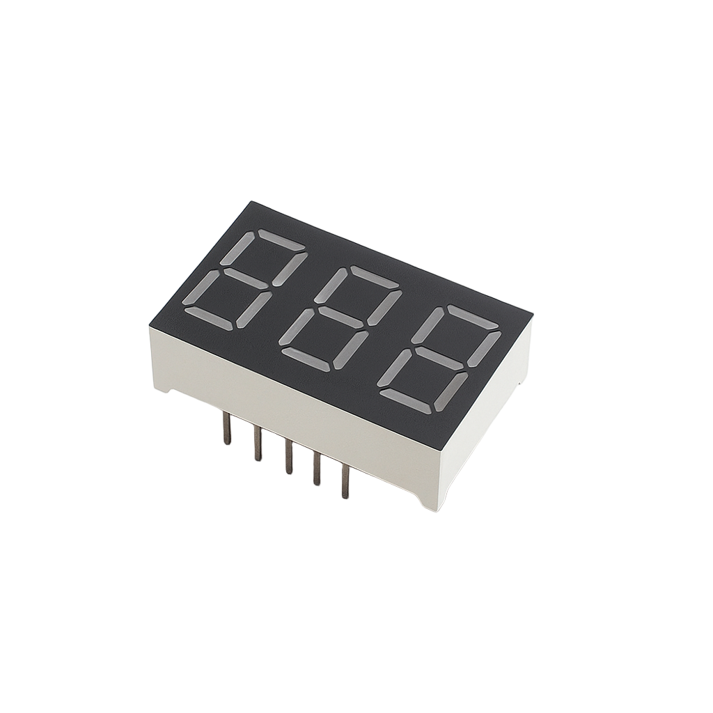 0.36 Inch 3-Digit Common Cathode Red 7-Segment LED Display for Timers ...