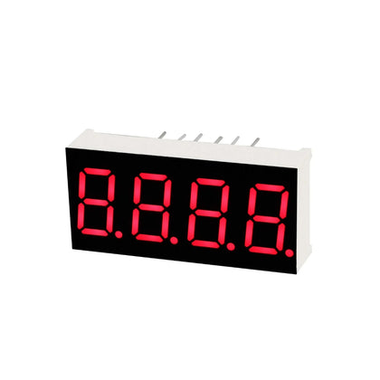 0.36 Inch 4-Digit Common Anode Red 7-Segment LED Display for clocks, timers, counters, and DIY electronic projects-1