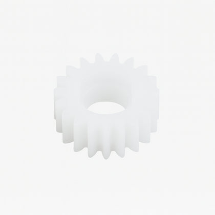 white 0.5 modulus spur gear used in TT motor gearboxes