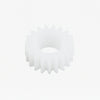 white 0.5 modulus spur gear used in TT motor gearboxes
