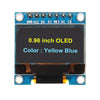 0.96 inch OLED Display Module SPI I2C IIC 128×64 7 Pin Blue/Yellow_1