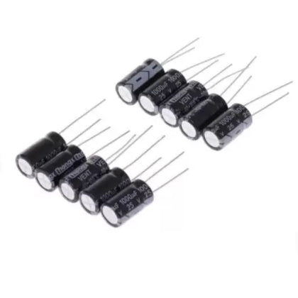 1000uF/25V Electrolytic Capacitor 10 Pcs