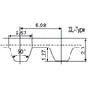 100XL Rubber Timing Belt Close Loop Synchronous Wheel Timing Belt_2