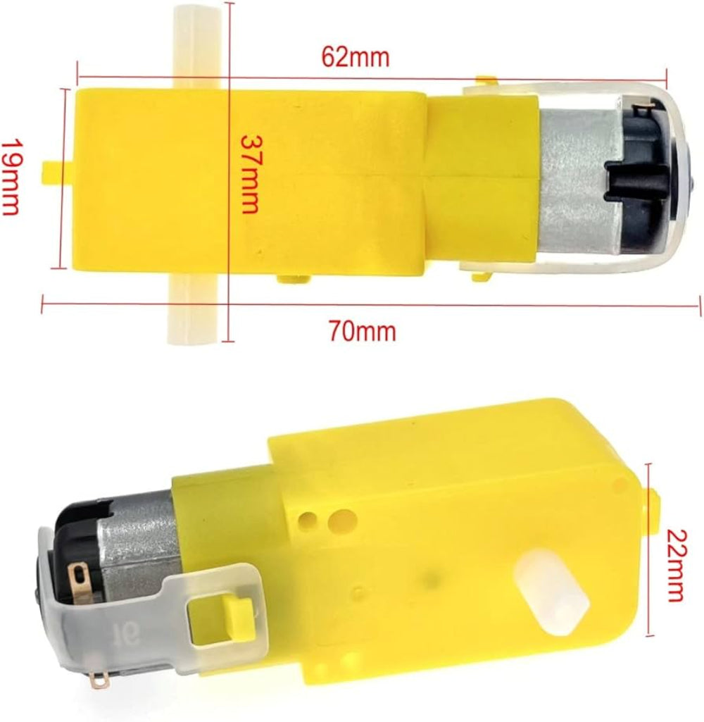 100 RPM 3-12V BO Motor Dual Shadt High Quality Straight Shaft