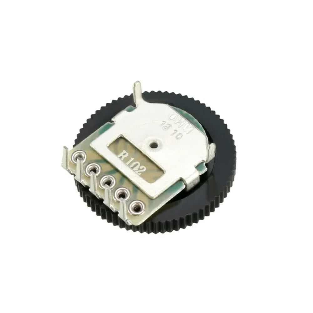 Dual Dial Rotor 10K Ohm B103 Dual Linear Potentiometer 5-Pin Dial 16x2mm