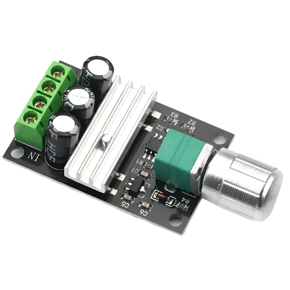 Speed Regulator Components 1203B PWM DC Motor Speed Regulator 6V-28V 3A Controller - KitsGuru