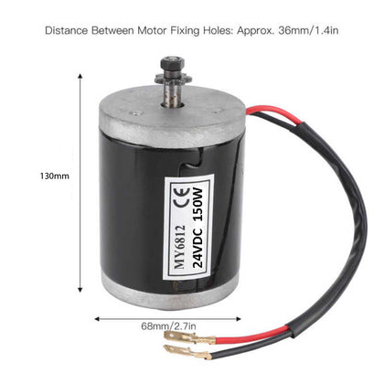 12V 150W MY6812 E-Bike Gear DC Motor_2