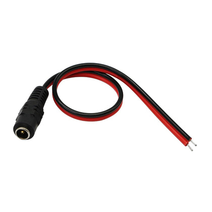 12V DC Female Red and Black Wire Power Cord  25cm
