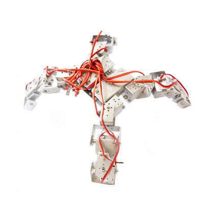 12DOF aluminum spider robot kit quadruped frame