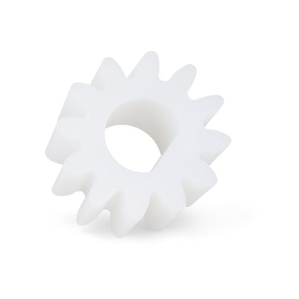 white nylon cylindrical gear for diy robotics