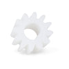 white nylon cylindrical gear for diy robotics