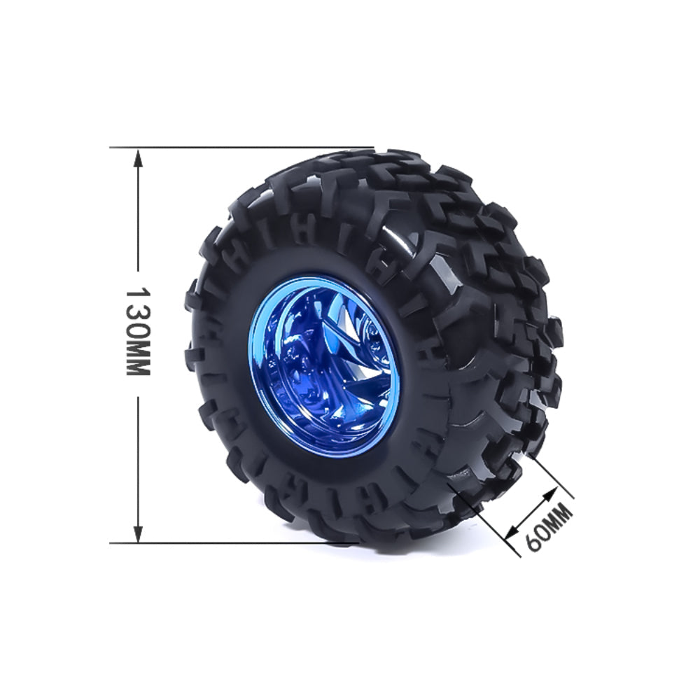 130mm Large and 60mm Width Off Road Robot rubber wheel@ KitsGuru