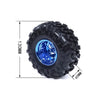 130mm Large and 60mm Width Off Road Robot rubber wheel (Blue)