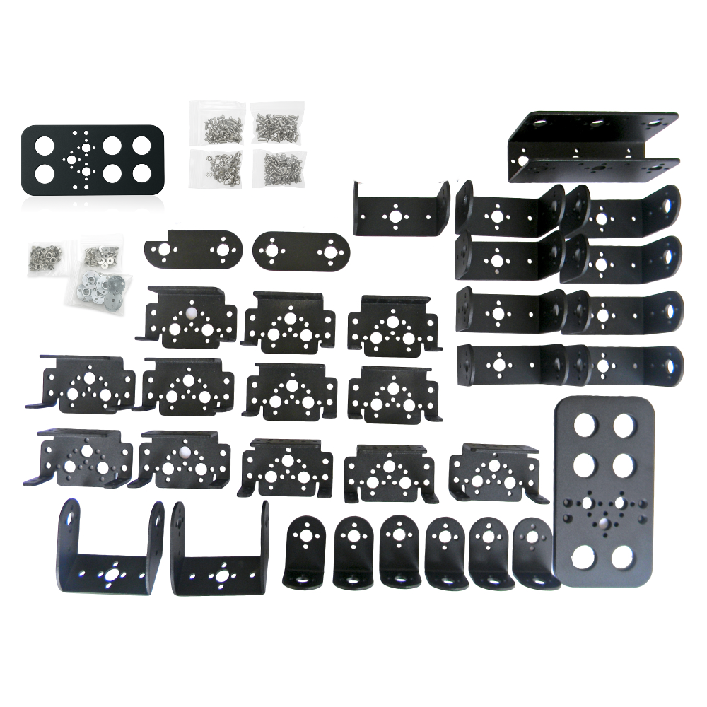 13 DOF Biped Robot, Leg Robot Servo Motor Metal Bracket (NO Servo)_