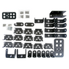 13 DOF Biped Robot, Leg Robot Servo Motor Metal Bracket (NO Servo)_