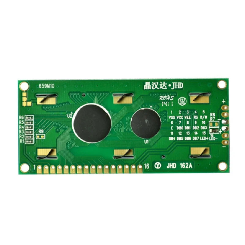16X2 1602 JHD Original Character LCD Display Green Color_1