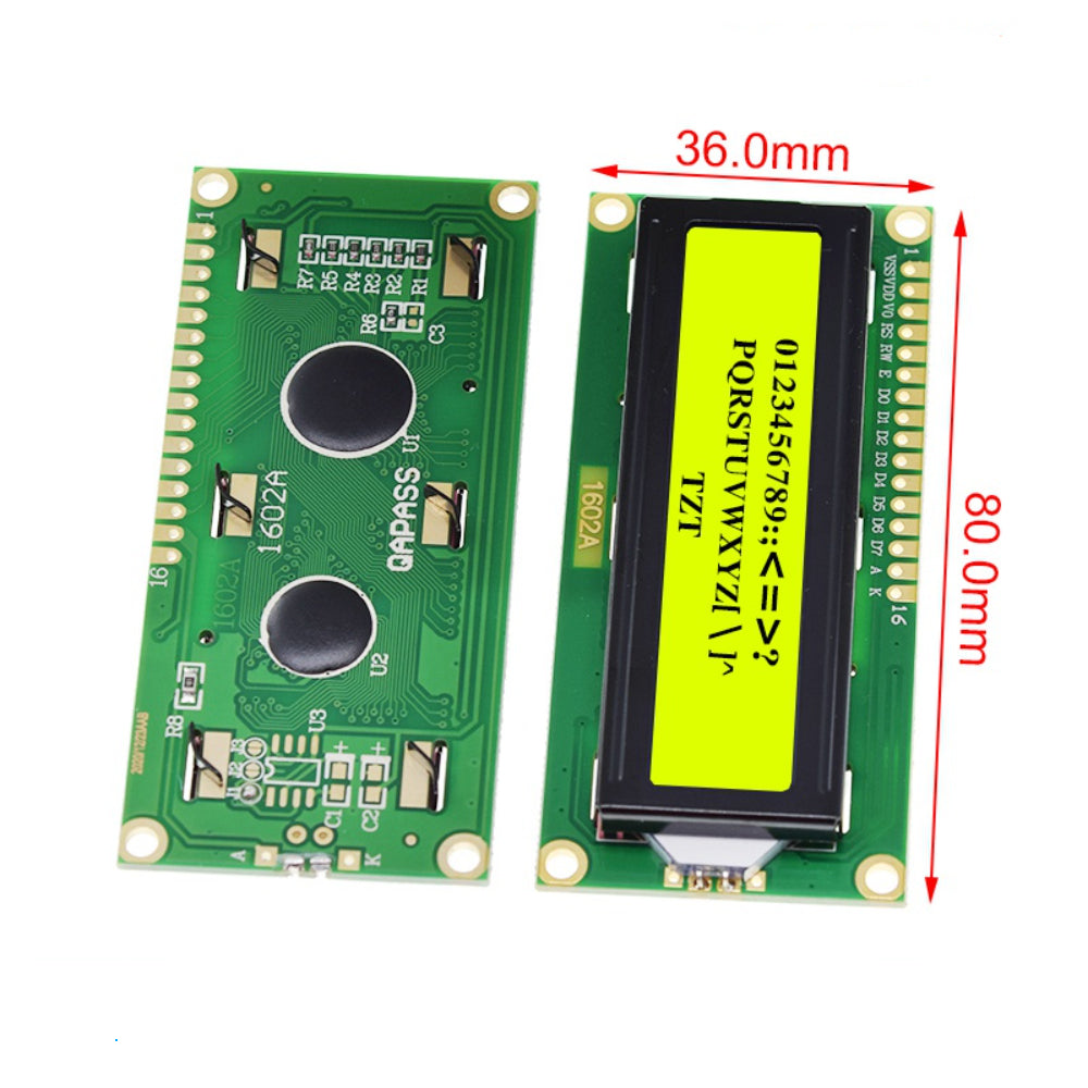 16X2 1602 LCD1602 Character LCD Display Blue Color_3