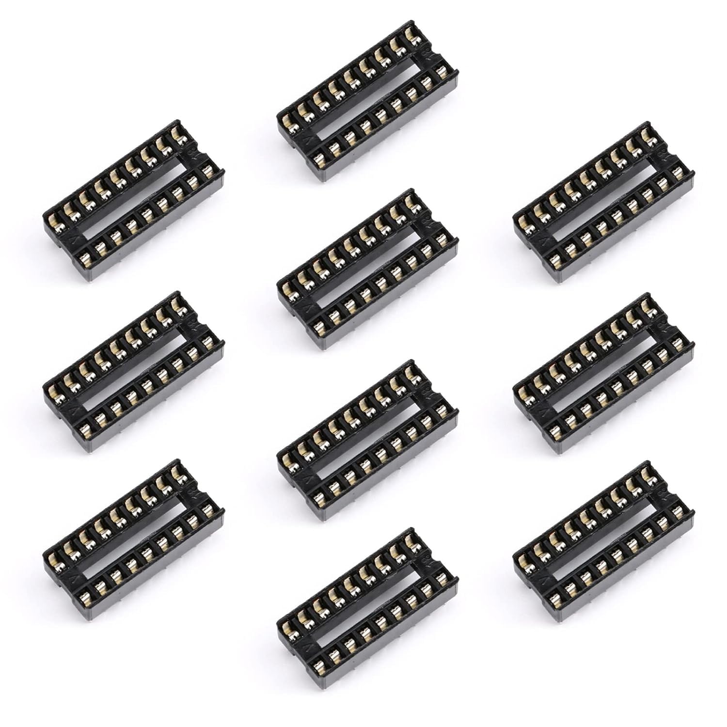 18 Pin DIP IC Base Pitch Width 7.62mm and pins spaced at 2.54mm 100Pcs-1