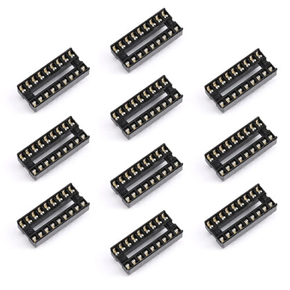 18 Pin DIP IC Base Pitch Width 7.62mm and pins spaced at 2.54mm 10Pcs-1