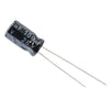 100uF/25V Electrolytic Capacitor 5x10mm. Lead space: 2.5mm