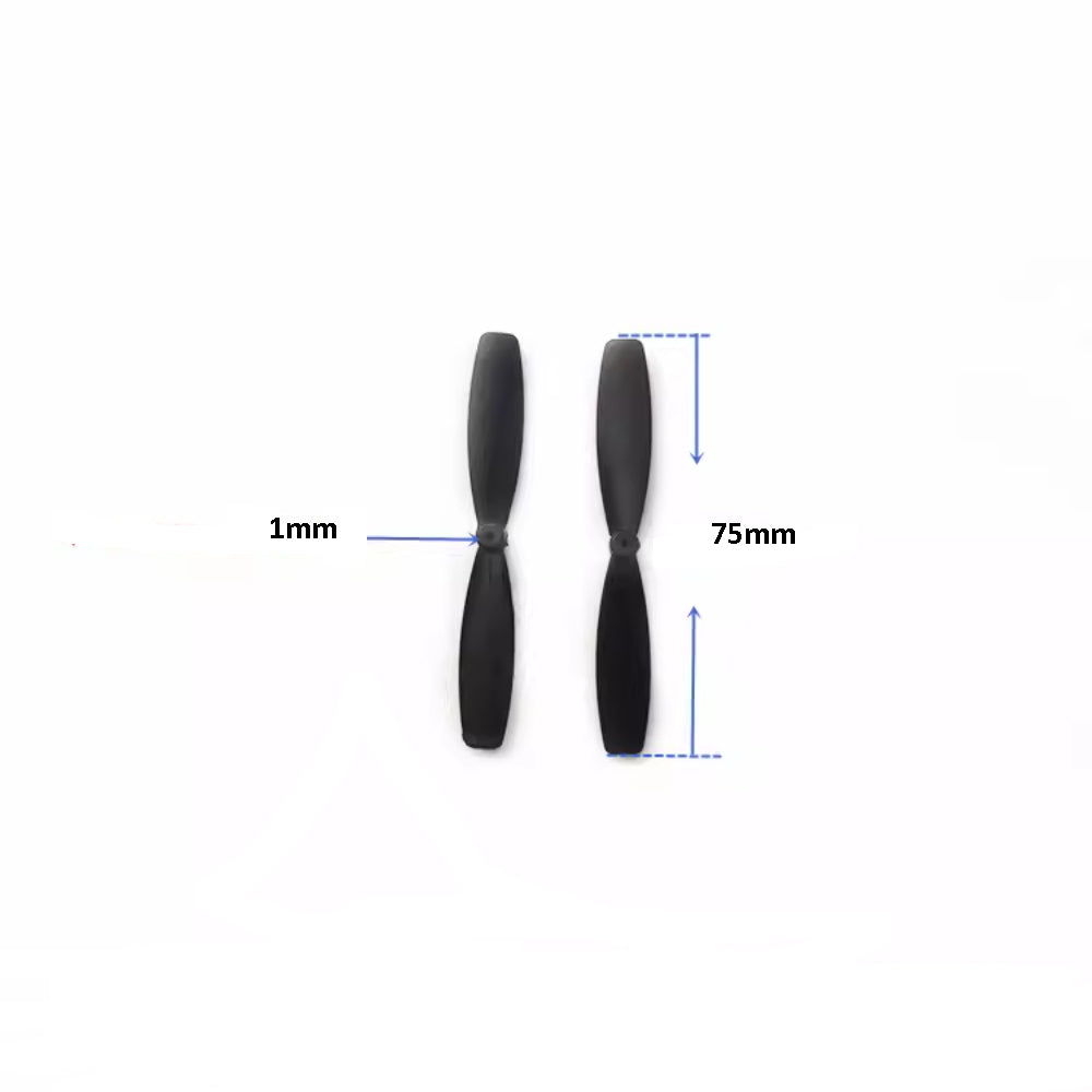 1 Pair Ultra Durable 75mm 1mm hole Drone Quadcopter Propeller for Coreless Motor