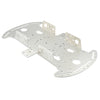 4wd aluminum alloy robot chassis bottom plate with motor brackets