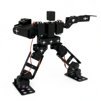 15 DOF DIY Biped Robot, Leg Robot Servo Motor Metal Bracket (NO Servo)_2