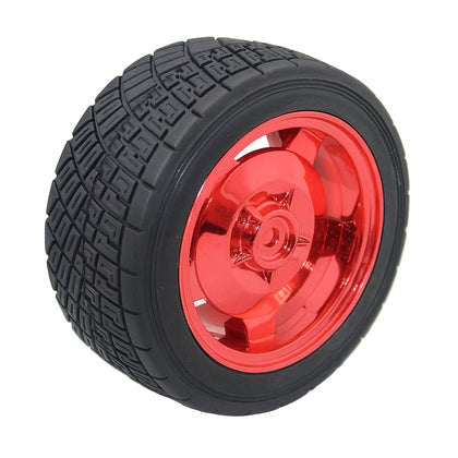 83mm Large and 35mm Width Friction Sponge Robot rubber wheel Red