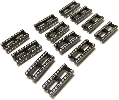 20 Pin DIP IC Base Pitch Width 7.62mm and pins spaced at 2.54mm 10Pcs-1