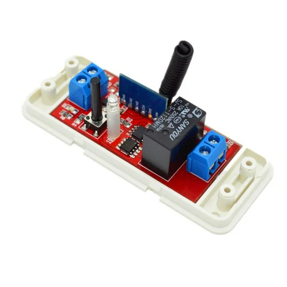 12V One Channel RF 315 Mhz Wireless switch with 2 Key 315 Mhz White Remote Controller _3