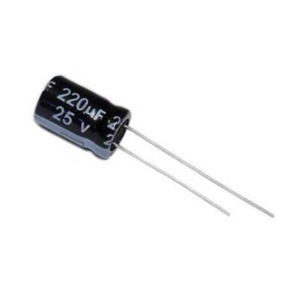 220uF/25V Electrolytic Capacitor