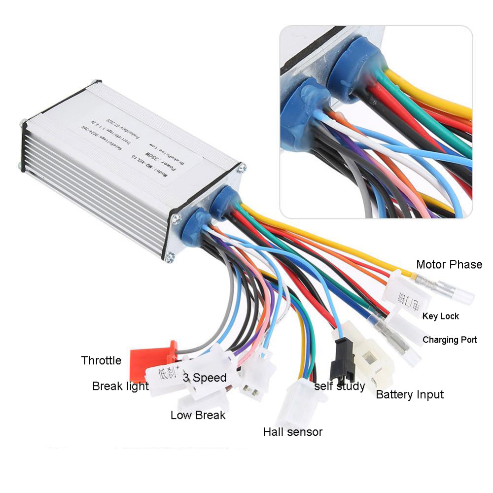 24V36V 350W Brushless Motor Controller for E-Bike & Scooter
