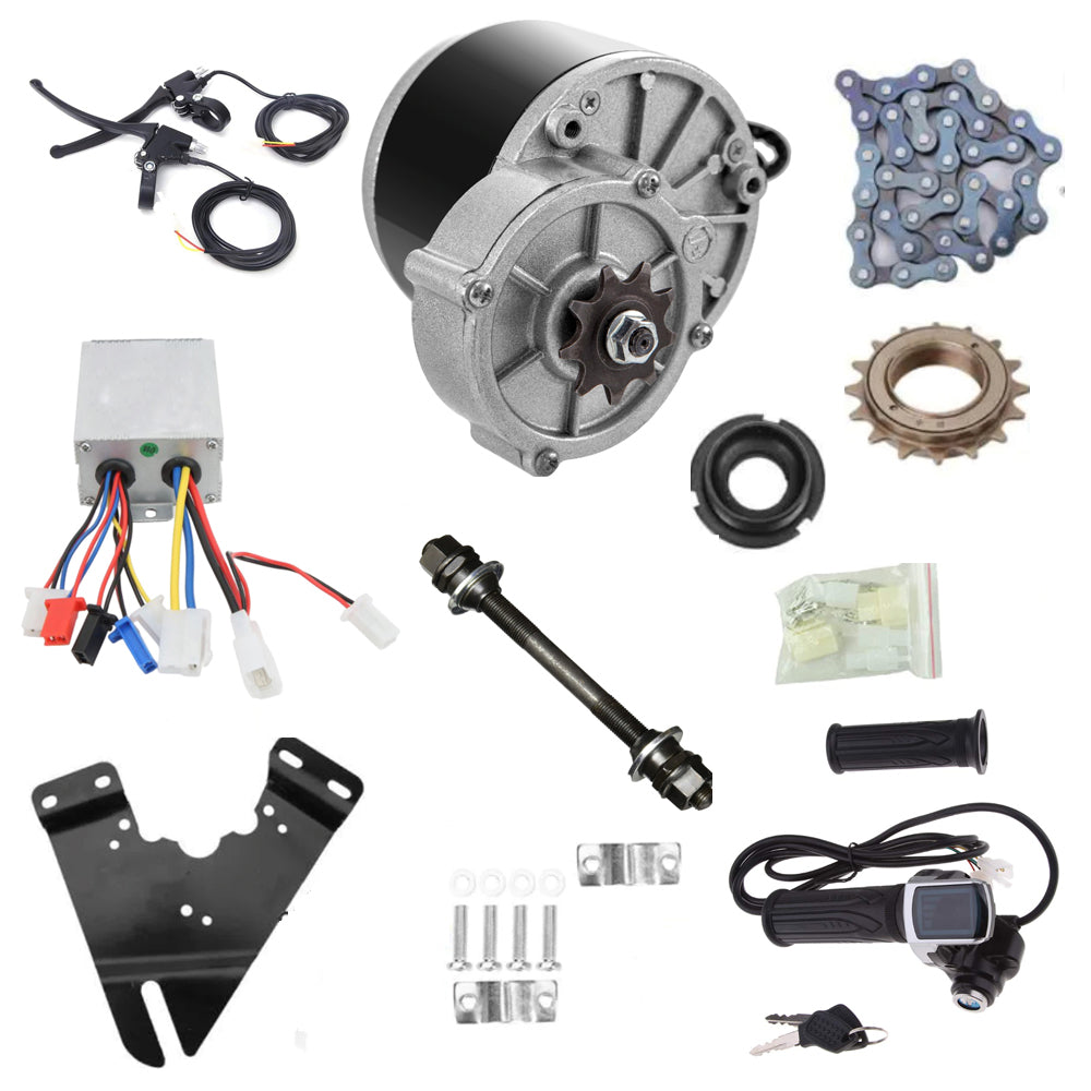 Gear Motor Kit 24v Bicycle Motor MY1016Z3 24V 350W Geared EBike