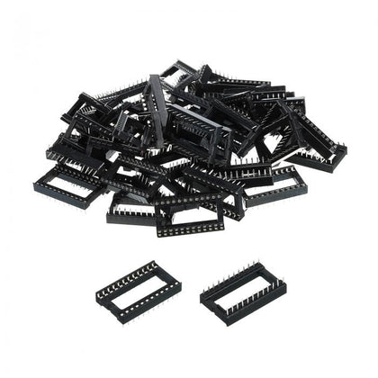 24 Pin DIP IC Base Pitch Width 15.24mm and pins spaced at 2.54mm 100Pcs-1