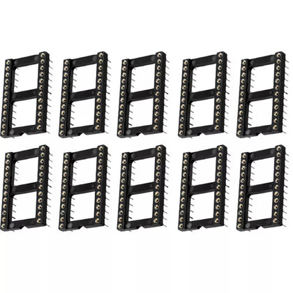 24 Pin DIP IC Base Pitch Width 15.24mm and pins spaced at 2.54mm 10Pcs-1