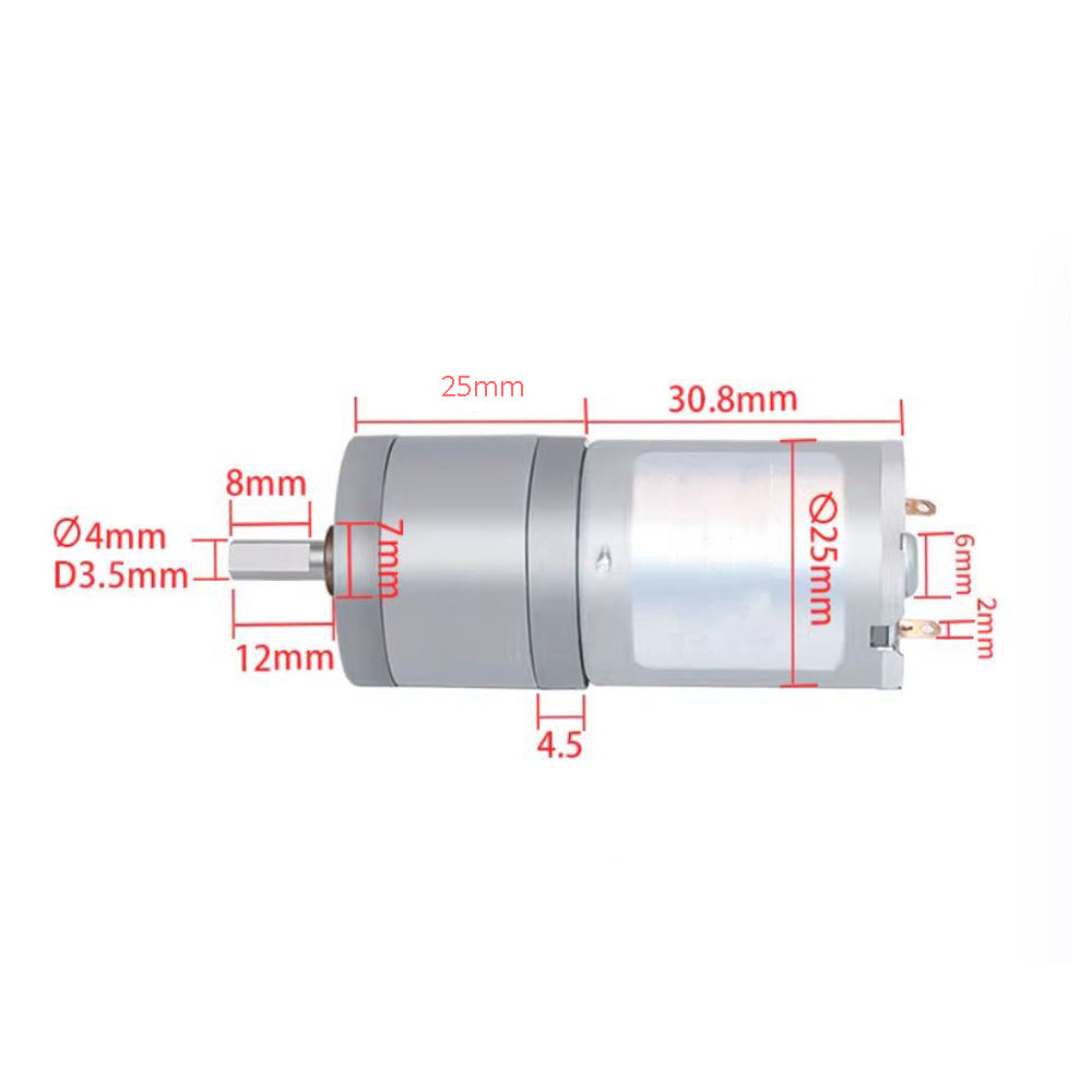 25GA370 DC 6V 35RPM Reduction Motor Low Speed High Torque